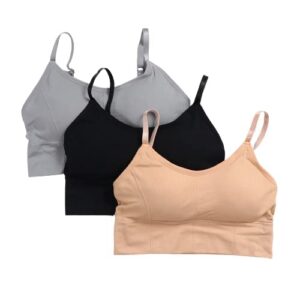 Women Cotton Padded Bra Combo Bra Pack of 3 PIS (Free Size Bra Fit Up to 28,30, 32, 34)