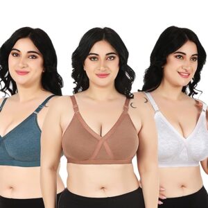 Cotton Minimizer Full Coverage Bra for Heavy Bust Seamless Non Padded