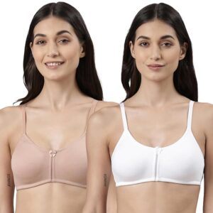 Women's Cotton Non-Padded Wire Free Modern Full-Coverage Bra