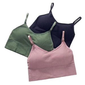 Women Cotton Padded Bra Combo Pack of 3 | Soft, Comfortable, and Breathable Fabric | Removable Pads, Adjustable Straps for Everyday Wear
