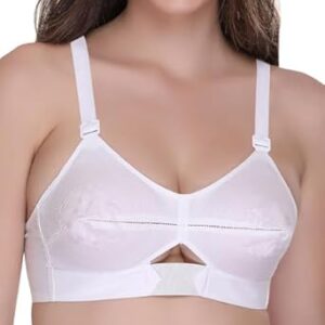 Women Bee-Heart Cotton Non-Padded Non-Wired Full Coverage Daily Use Regular Bra (Combo_Pack of 3)