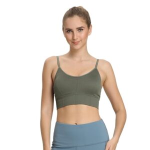 Padded Bras for Women Combo Full Coverage with Removable Pads Seamless Cotton Bralette Top Women Daily Use Wireless Bra Adjustable Straps White Sports Bras for Women Lightly Padded