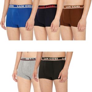 Men's Cotton Trunks Solid,Breathable (Pack of 5)