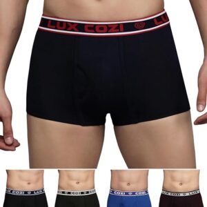 Mens 100% Cotton Solid Mini Trunk | Mini Trunk for Men | Color and Print May Vary | Pack of 5