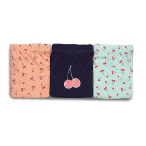 Girls Ultra Soft Hipster Panty - 100% Cotton - Pack of 3 - No Marks Waistband, Allover Print