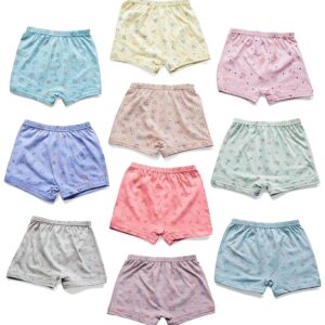 Lovely Unisex Boy's/Girl's Drawer Trunk | 10 PCS Printed Underwear | 100% Cotton Fabric for Comfort | Machine Washable | Ideal Gender-Neutral Design