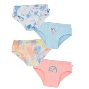 Girls 100% Cotton Multicolor Underwear | Hipster Panties Set | Breathable & Stretchable | Soft Elastic | Antibacterial & Antimicrobial