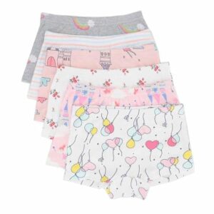 Girl's Cotton Underwear Soft Boy Shorts Kids Boxer Briefs Panties