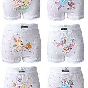 Kids Girls Cotton Bloomers 100% Cotton Multicolor Soft Comfortable | Skin Friendly | Innerwear | (Pack of 6) (Color & Print May Vary)