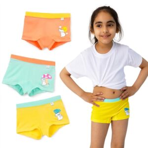 Girl Boyshorts | Supersoft Underwear for Girls | 3X Softer Underwear for Kids | Premium Panties for Girls | Super Stretchy, Breathable, Gentle Elastics, No Scratchy Tags, AZO-Free Dyes
