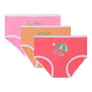 Bodycare Girls Panty Pack of 3 - Assorted (Print May Vary) (Color & Print May Vary)
