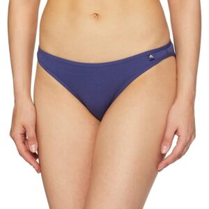 Women's Super Combed Cotton Elastane Stretch Low Waist Bikini with Concealed Waistband and Stay Fresh Treatment-Deep Cobalt