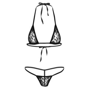 Women's Microfiber Bikini Erotic Lingerie for Honeymoon Bra Panty Set/Lingerie Set