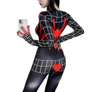 Women's cosplay Super Spider Girl Hero Teddy Underwear Japanese Anime One Piece Tight Top