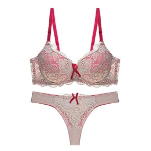 Women's Lingerie Set for Women & Girls(White and Red)