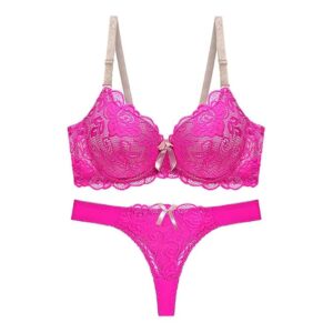 Women's Lingerie Set for Women & Girls（Pink）